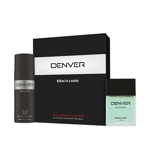 Men Set of Black Code Eau De Parfum 60 ml & Deodorant Body Spray 200 ml